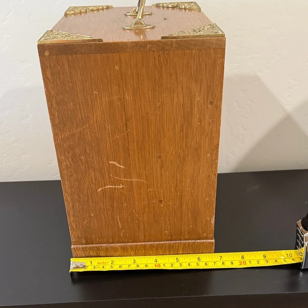 Wooden Jewelry Box with 4 Drawers with Handles - Picture 3 of 15